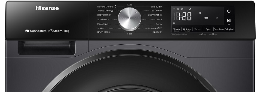 Práčka Hisense WF3S8043BB3 čierna Práčka Hisense WF3S8043BB3, čierna