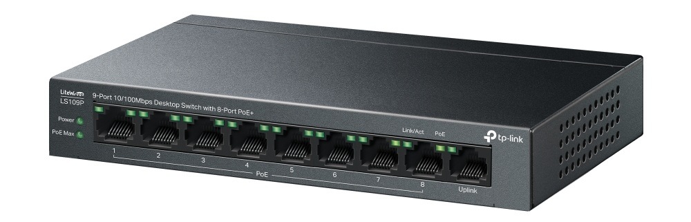 Switch TP-Link LS109P čierny Switch TP-Link LS109P čierny