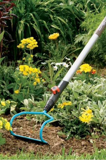 Motyčka záhradná Gardena Combisystem modrá/nerez Motyčka záhradná Gardena Combisystem modrá/nerez