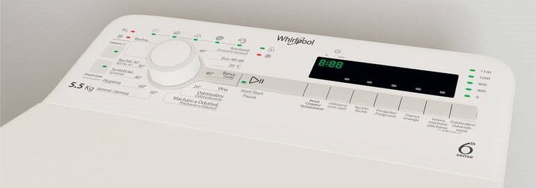 Práčka Whirlpool TDLR 55130S CS/N biela Práčka Whirlpool TDLR 55130S CS/N biela