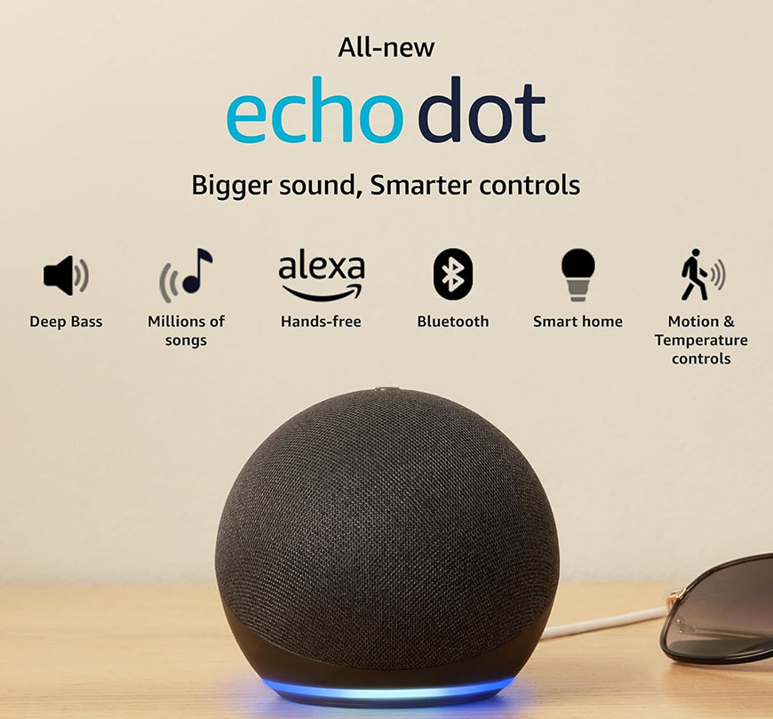 Hlasový asistent Amazon Echo Dot 5 biely Hlasový asistent Amazon Echo Dot 5 - biely