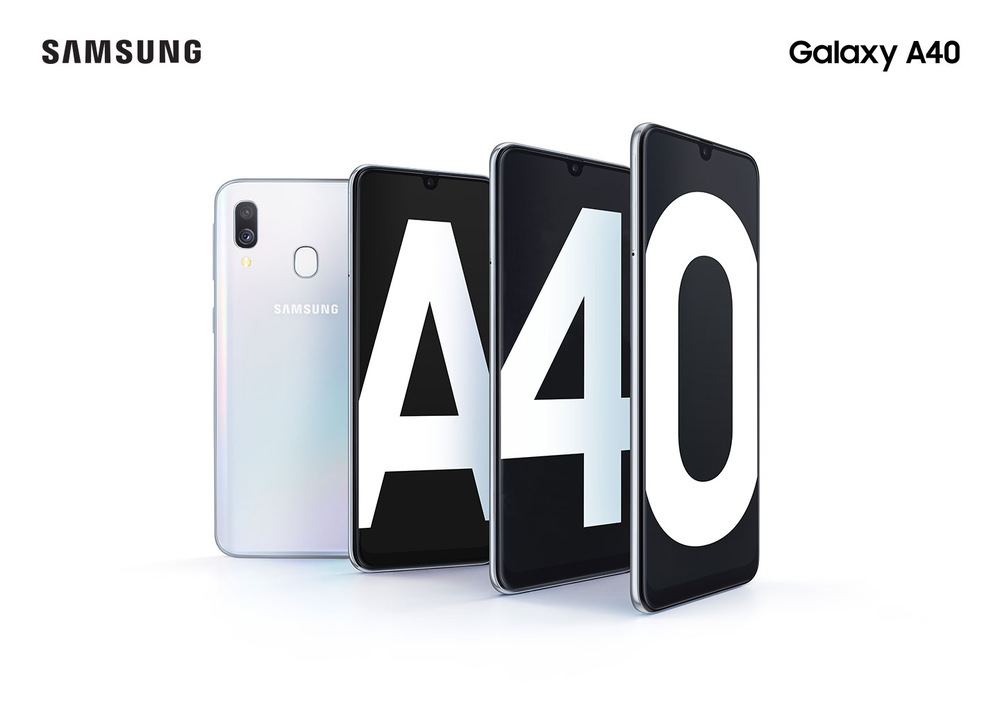 Mobilný telefón Samsung Galaxy A40 Dual SIM SK biely Mobilný telefón Samsung Galaxy A40 Dual SIM SK biely