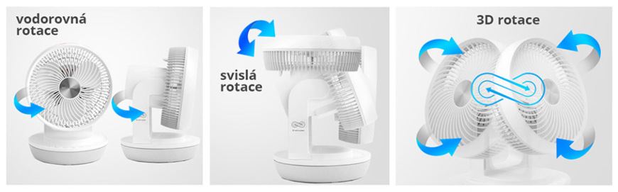 Ventilátor stolový Stylies Tara biely Stylies Tara