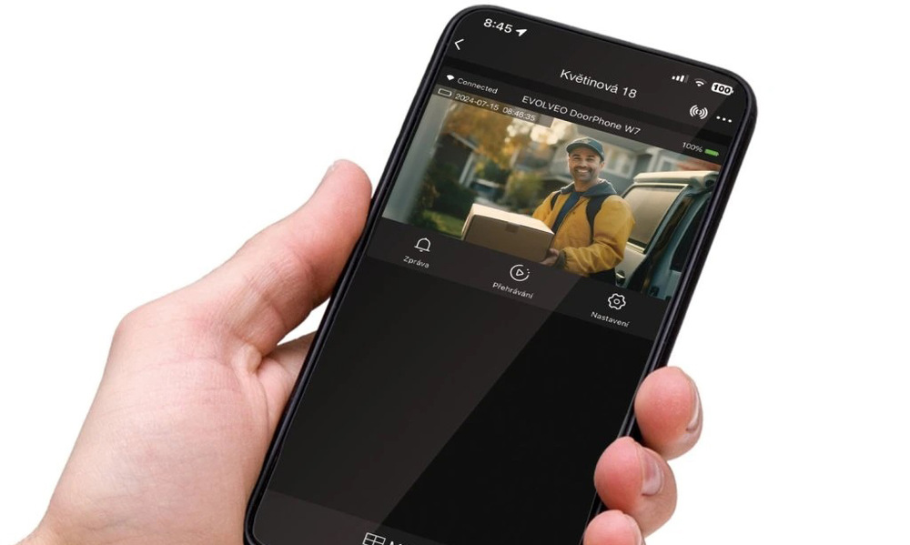 Dverný videotelefón Evolveo DoorPhone W7 strieborný Dverný videotelefón Evolveo DoorPhone W7 strieborný