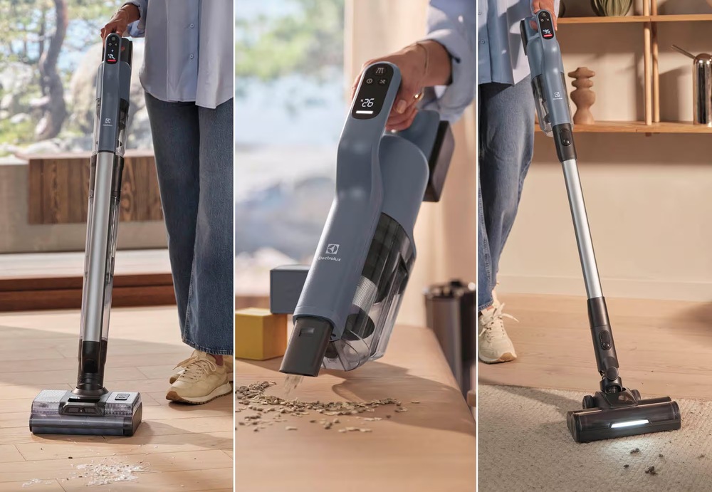 Tyčový vysávač Electrolux 800 Wet&Dry EW82U2DB 3v1 modrý Mopovanie s vysávačom Electrolux. Ručná jednotka vysáva semienka zo stola. Hubica s LED osvetlením odstraňuje nečistoty z koberca. Tyčový vysávač Electrolux EW82U2DB umožňuje 3 spôsoby upratovania - mopovanie, vysávanie s ručnou jednotkou a klasické vysávanie koberca.