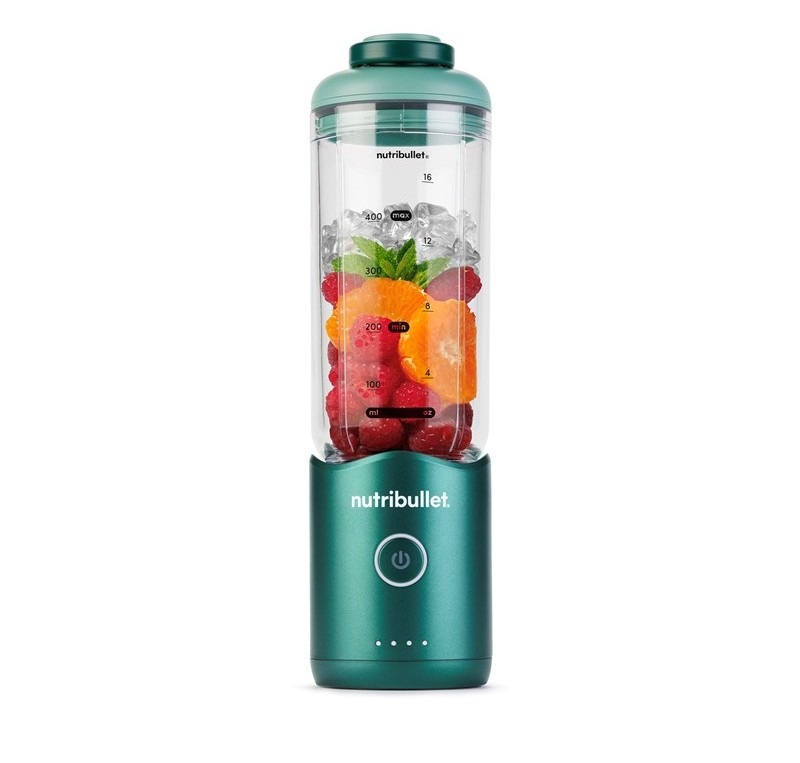 Celkový pohľad na stolný mixér Nutribullet Flex NBP013GR
