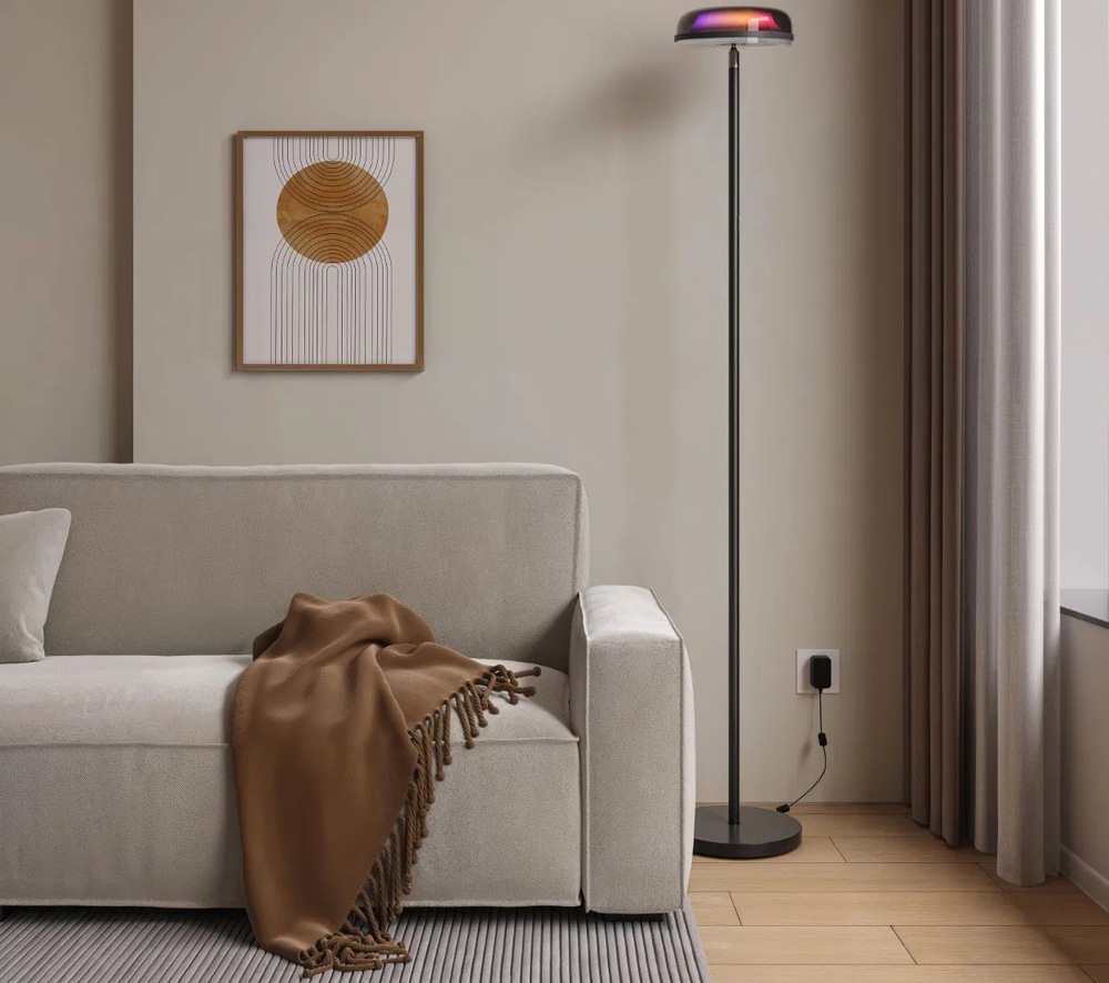 Stojacia lampa Govee Uplighter Floor Lamp RGBICWW, Matter sivá