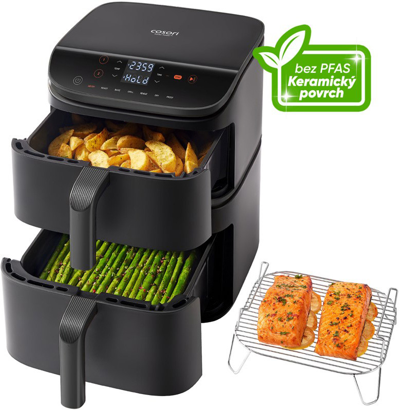 Fritéza teplovzdušná Cosori Turbo Tower, 10,8 l