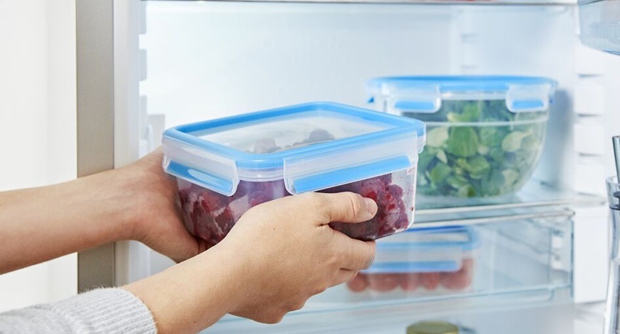 Sadu potravinových dóz Tefal N1033010 Master Seal Fresh je možné uchovávať v chladničke.