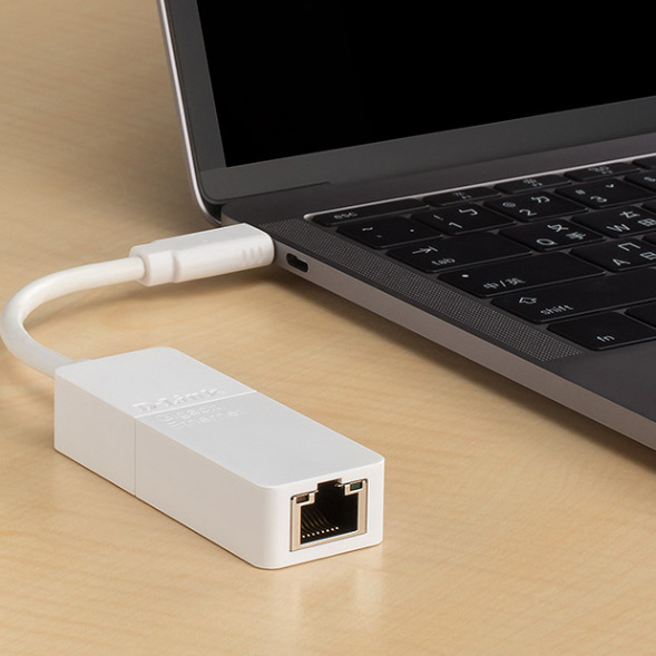 Sieťová karta D-Link USB-C/RJ45 biela