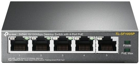 Switch TP-Link TL-SF1005P sivý
