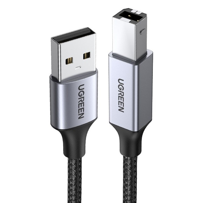 Kábel UGREEN USB/USB-B, 1m čierny