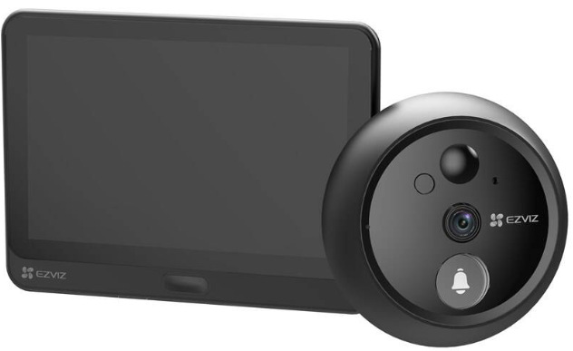 Dverný Wi-Fi videotelefón EZVIZ HP4, Wi-Fi, čierna