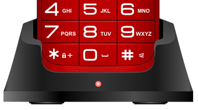 Mobilný telefón Evolveo EasyPhone XO červený Mobilný telefón Evolveo EasyPhone XO červený