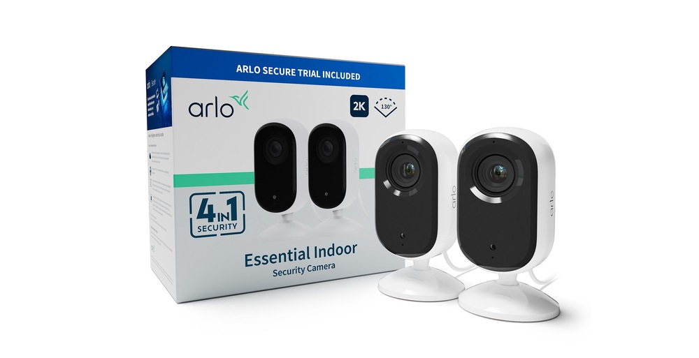 IP kamera Arlo Essential Gen.2 2K Indoor Security, 2ks biela IP kamera Arlo Essential Gen.2 2K Indoor Security, 2ks biela