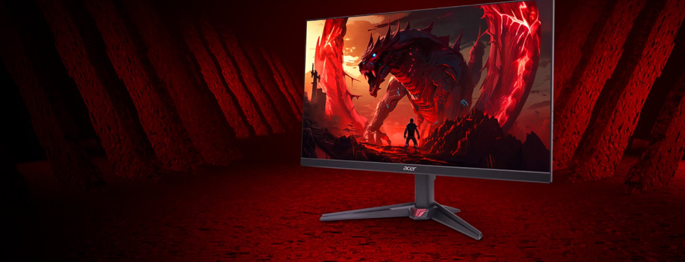 Herný monitor Acer Nitro VG270 s čiernym pozadím