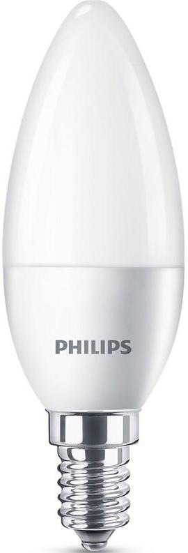LED žiarovka Philips sviečka, 2,8W, E14, teplá biela