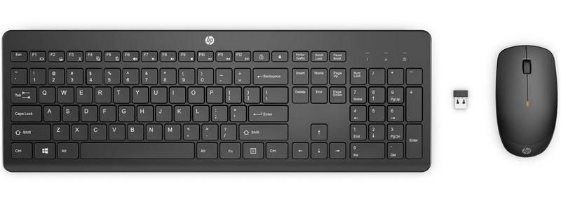 Klávesnica s myšou HP 230, CZ/SK layout čierna