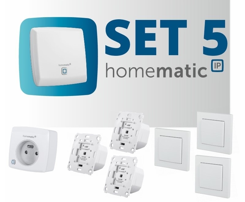 Kompletný set Homematic IP osvetlenie a stmievanie Kompletný set Homematic IP osvetlenie a stmievanie