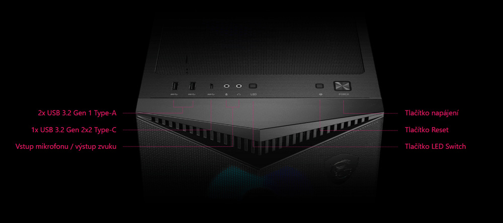 Case MSI MPG GUNGNIR 300R AIRFLOW biela