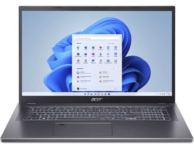 Notebook Acer Aspire 17 (A17-51M-74PX) sivý