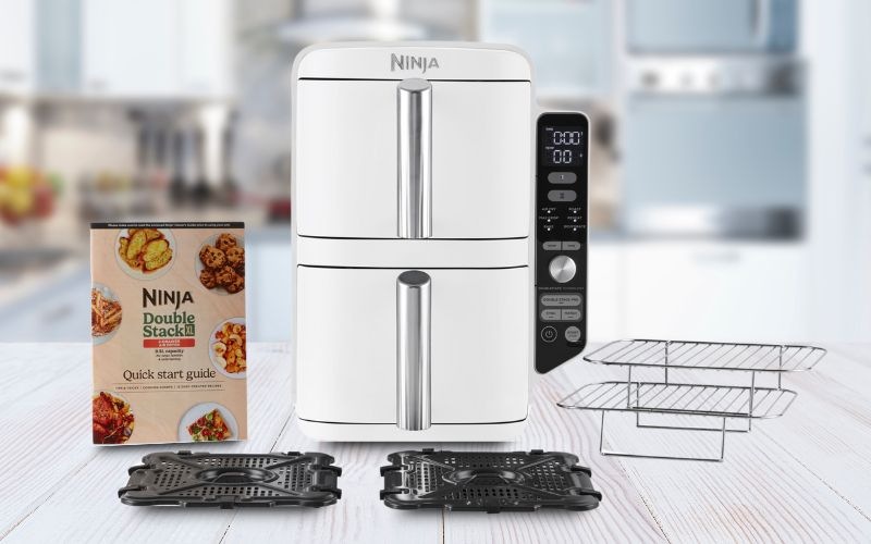 Fritéza teplovzdušná Ninja SL400EUWH Foodie Double Stack XL 9,5 l biela Fritéza teplovzdušná Ninja SL400EUWH Foodie Double Stack XL 9,5 l biela
