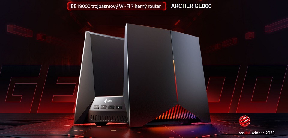 Router TP-Link Archer GE800 čierny