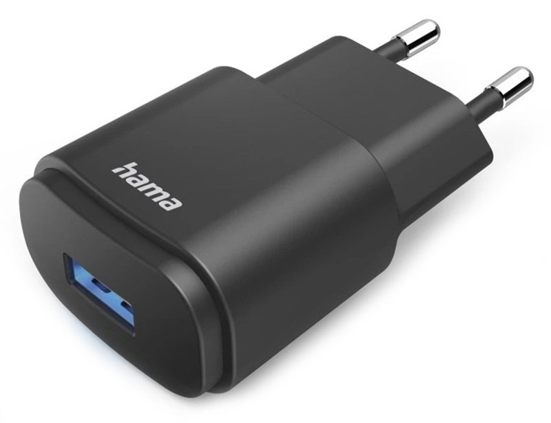 Nabíjačka do siete Hama USB-A, 6 W, 1,2 A - čierna