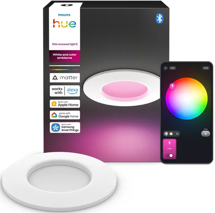 Bodové svietidlo Philips Hue WCA Slim Recessed Light S EMEA biele Bodové svietidlo Philips Hue WCA Slim Recessed Light S EMEA