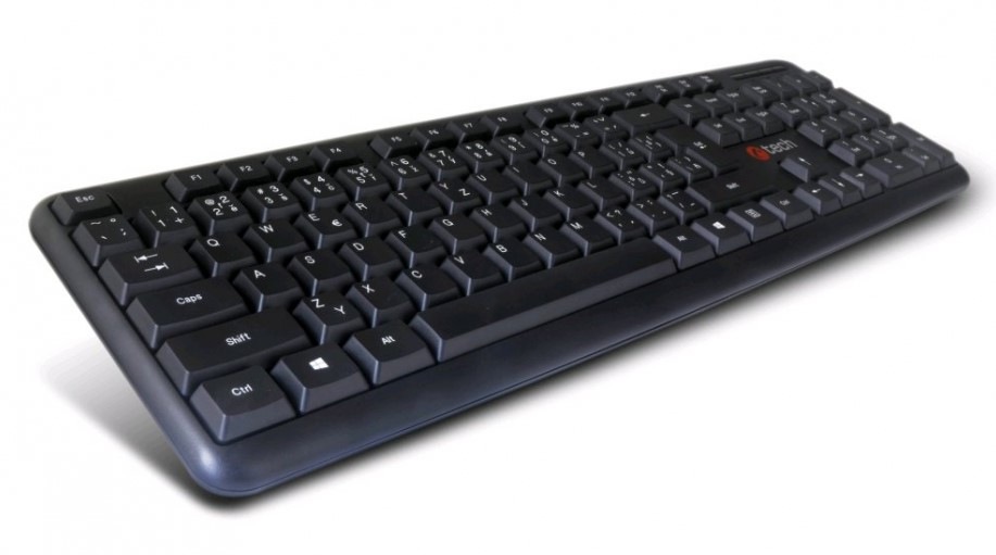 Klávesnica C-Tech KB-102 SLIM, PS2, CZ/SK čierna