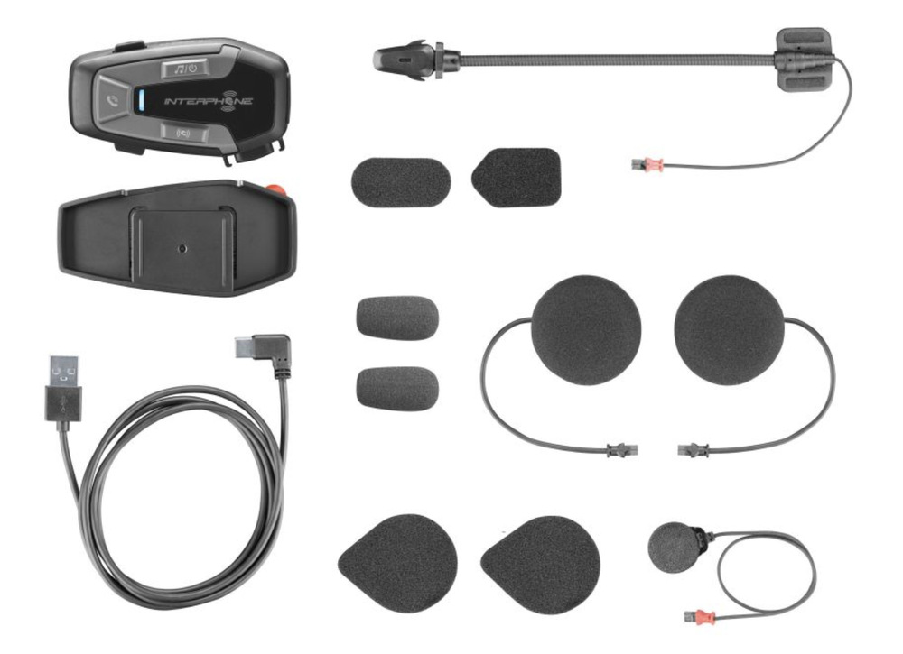 Handsfree Interphone U-COM6R pre uzavreté a otvorené prilbyTwin Pack čierne Handsfree Interphone U-COM6R pre uzavreté a otvorené prilbyTwin Pack čierne