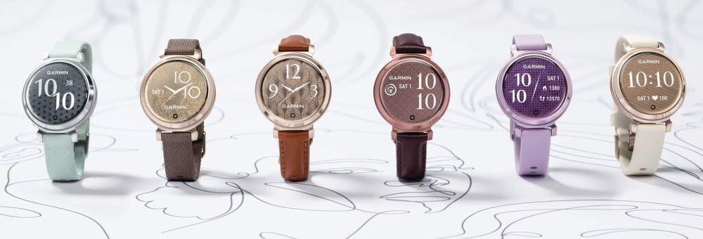 Inteligentné hodinky Garmin Lily 2 Active - Lunar Gold / Bone Silicone Band