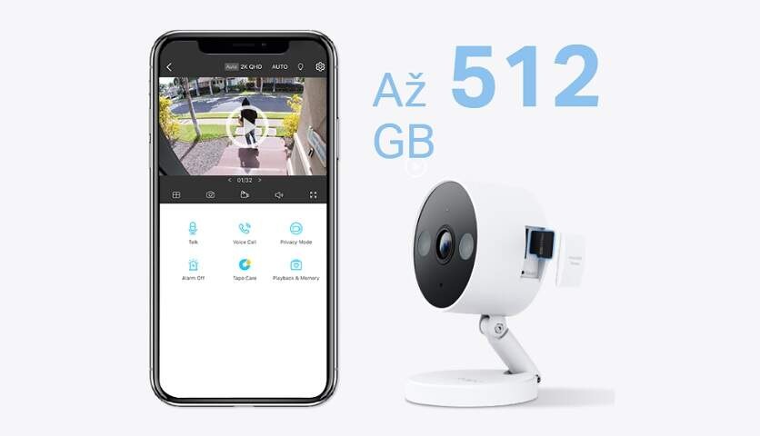 IP kamera TP-Link Tapo C120 biela IP kamera TP-Link Tapo C120 biela