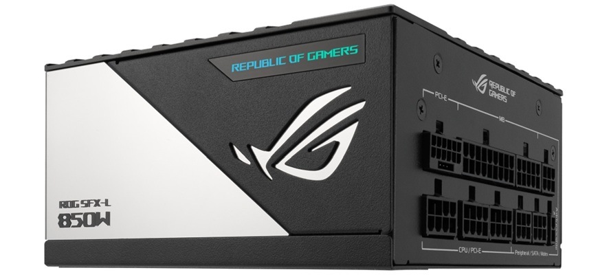 Zdroj Asus ROG Loki SFX-L 850W White Edition 80+ Platinum ARGB Detail obrázku PC zdroje.
