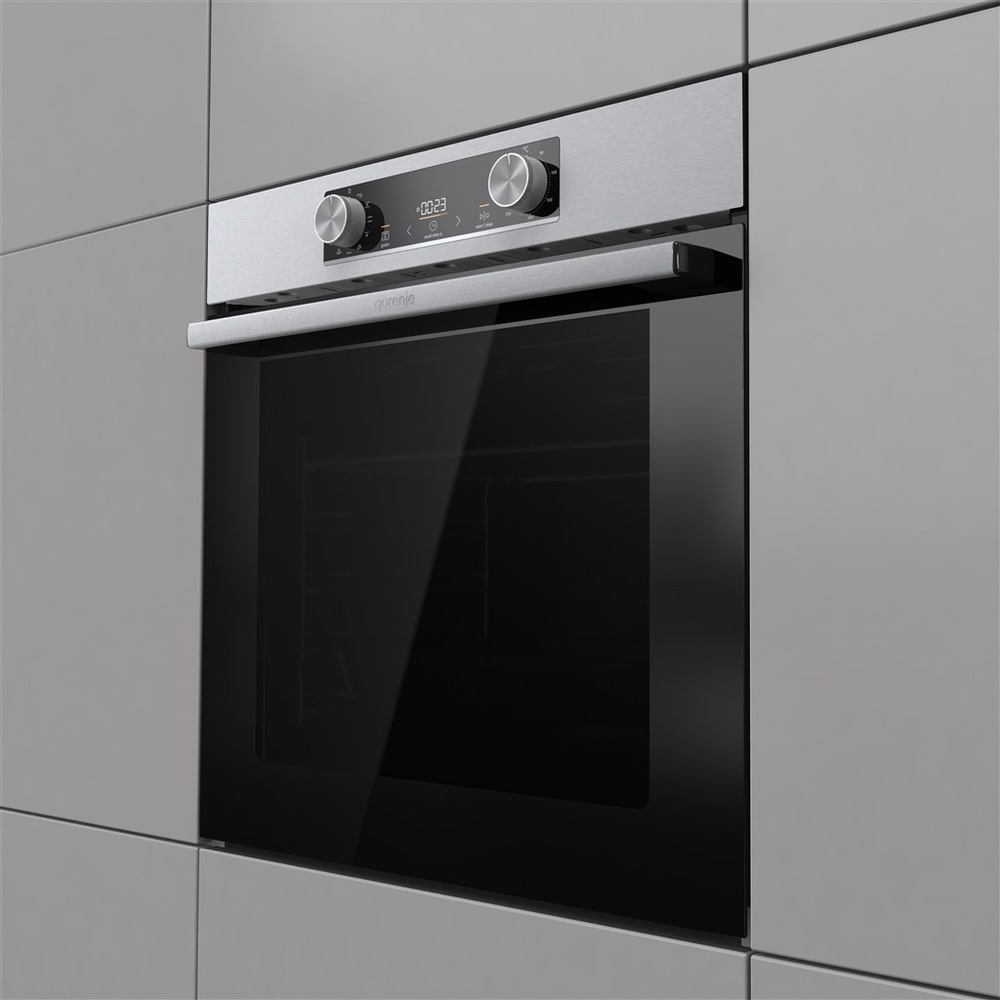 Rúra Gorenje G400 BO6735E02XK0 nerez Rúra Gorenje BO6735E02XK0 otvorený priestor rúry