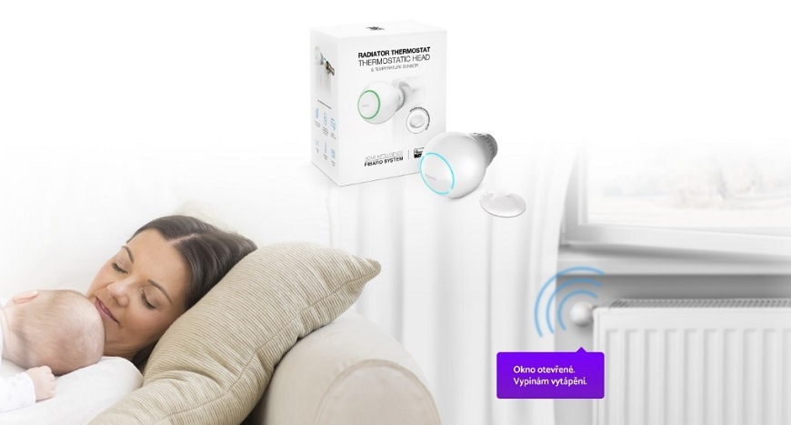 Bezdrôtová termohlavica Fibaro FGT-001-ZW5