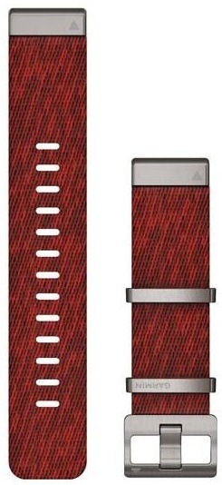 Remienok Garmin QuickFit 22, tkaný nylon, červený červený