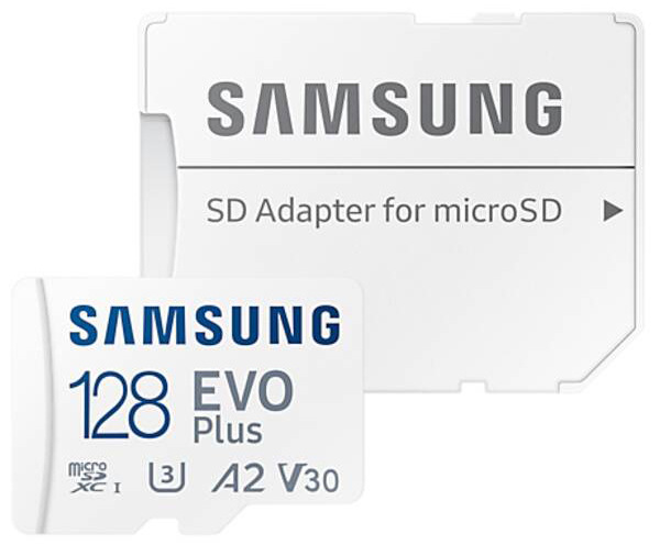 Pamäťová karta Samsung Micro SDXC EVO Plus 128GB UHS-I U3 (130R/30W) + SD adaptér