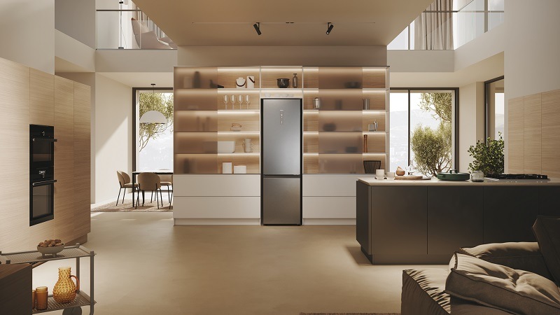 Chladnička s mrazničkou Haier HDPW5620BNPK nerez „“