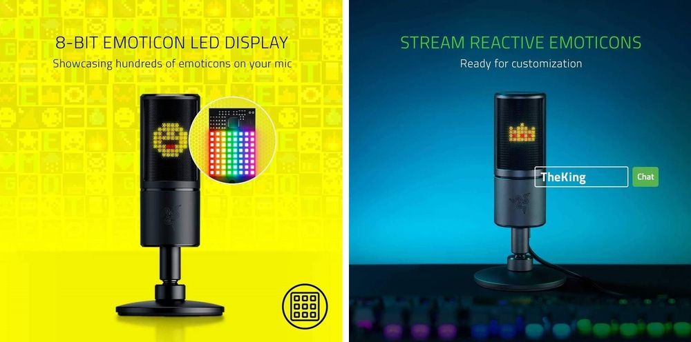 Mikrofón Razer Seiren Emote čierny Razer Seiren Emote