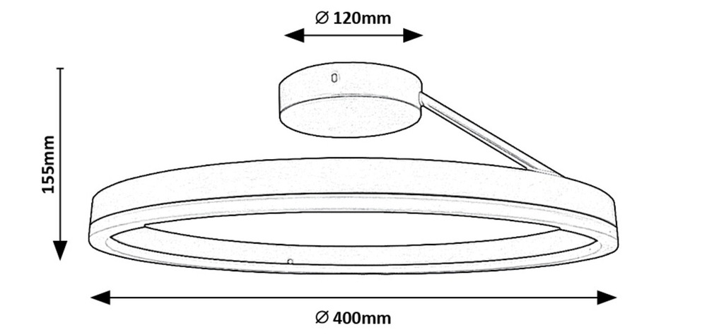 LED stropné svietidlo Rabalux Isaure 71302 čierne Stropné svietidlo Rabalux Isaure 71302 - čierne