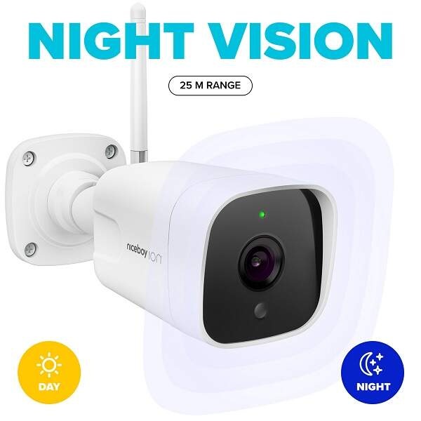 IP kamera Niceboy ION Guardian G2 PRO 2K Wi-Fi biela