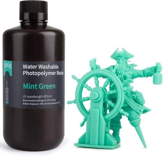 UV resin Elegoo Water-washable 1kg - mint green
