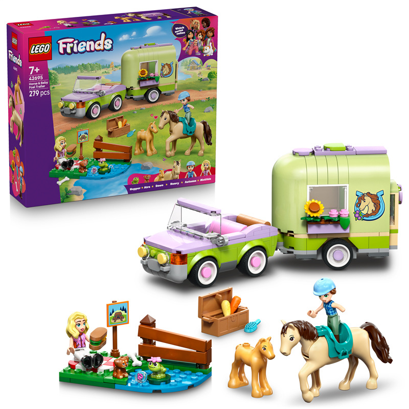 Stavebnica LEGO® Friends 42695 Príves s koňom a žriebäťom
