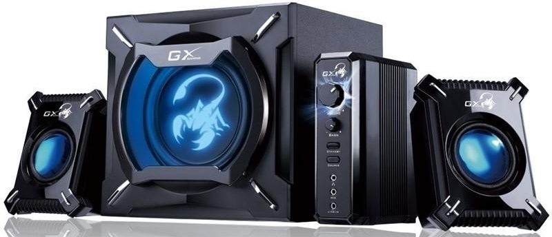 Reproduktory Genius GX Gaming SW-G 2.1 2000, Verze II. čierne/modré