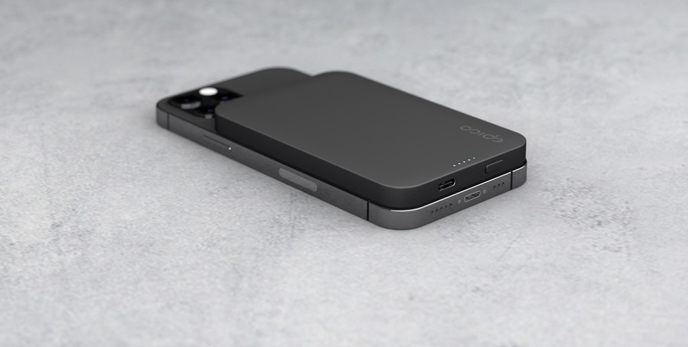 Powerbank Epico 5000 mAh Aluminium Magnetic Wireless sivý Epico Aluminium Magnetic Wireless
