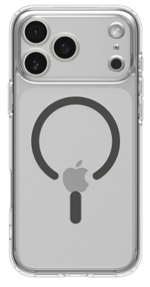 Kryt na mobil Spigen Ultra Hybrid MagSafe na Apple iPhone 17 Pro Max / 18 Pro Max sivý/priehľadný Kryt na mobil Spigen Ultra Hybrid MagSafe na Apple iPhone 17 Pro Max v šedo-priehľadnej farbe