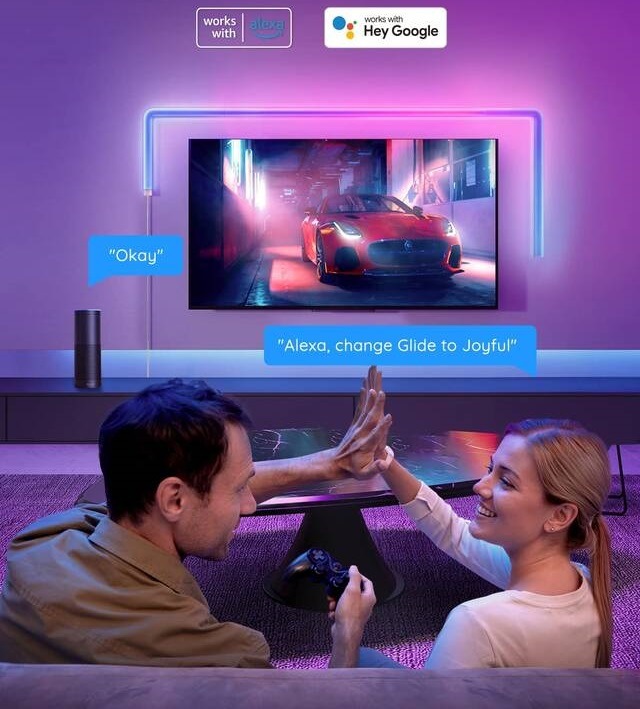 Dekoratívne LED Govee Glide (8+4) SMART LED, TV, Gaming, Home - RGBIC