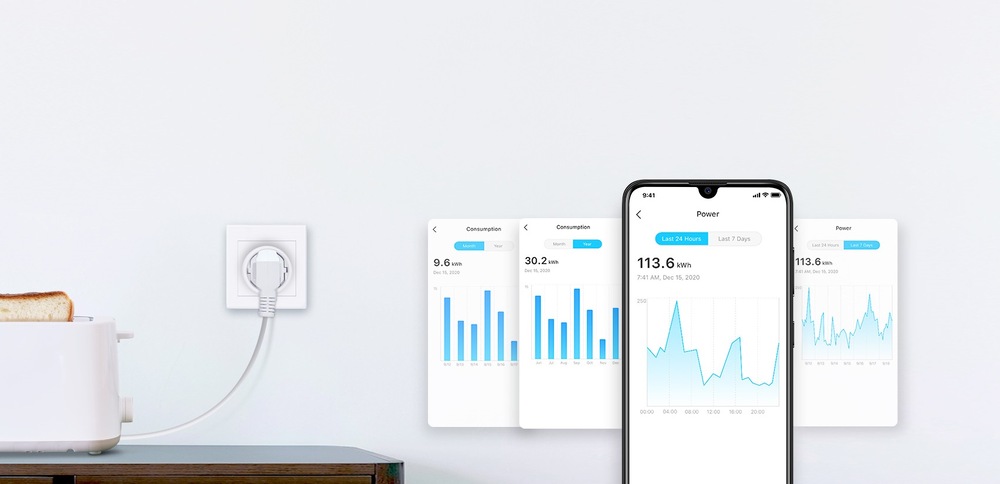 Inteligentná zásuvka TP-Link Tapo P115 biela
