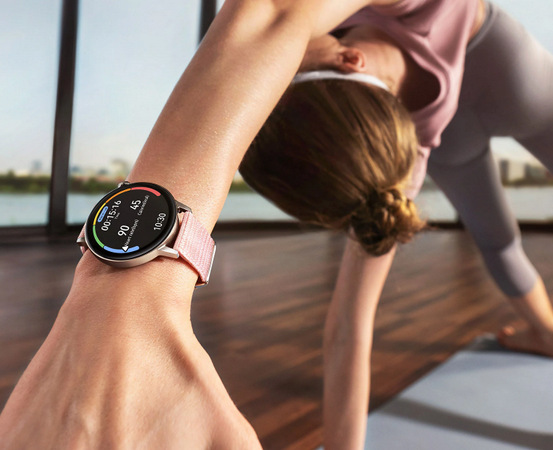 Inteligentné hodinky Huawei Watch GT 3 46 mm (Active) - Black + Black Fluoroelastomer Strap